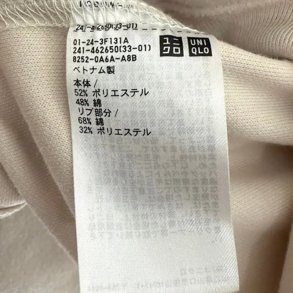 Uniqlo turtleneck top size small cream